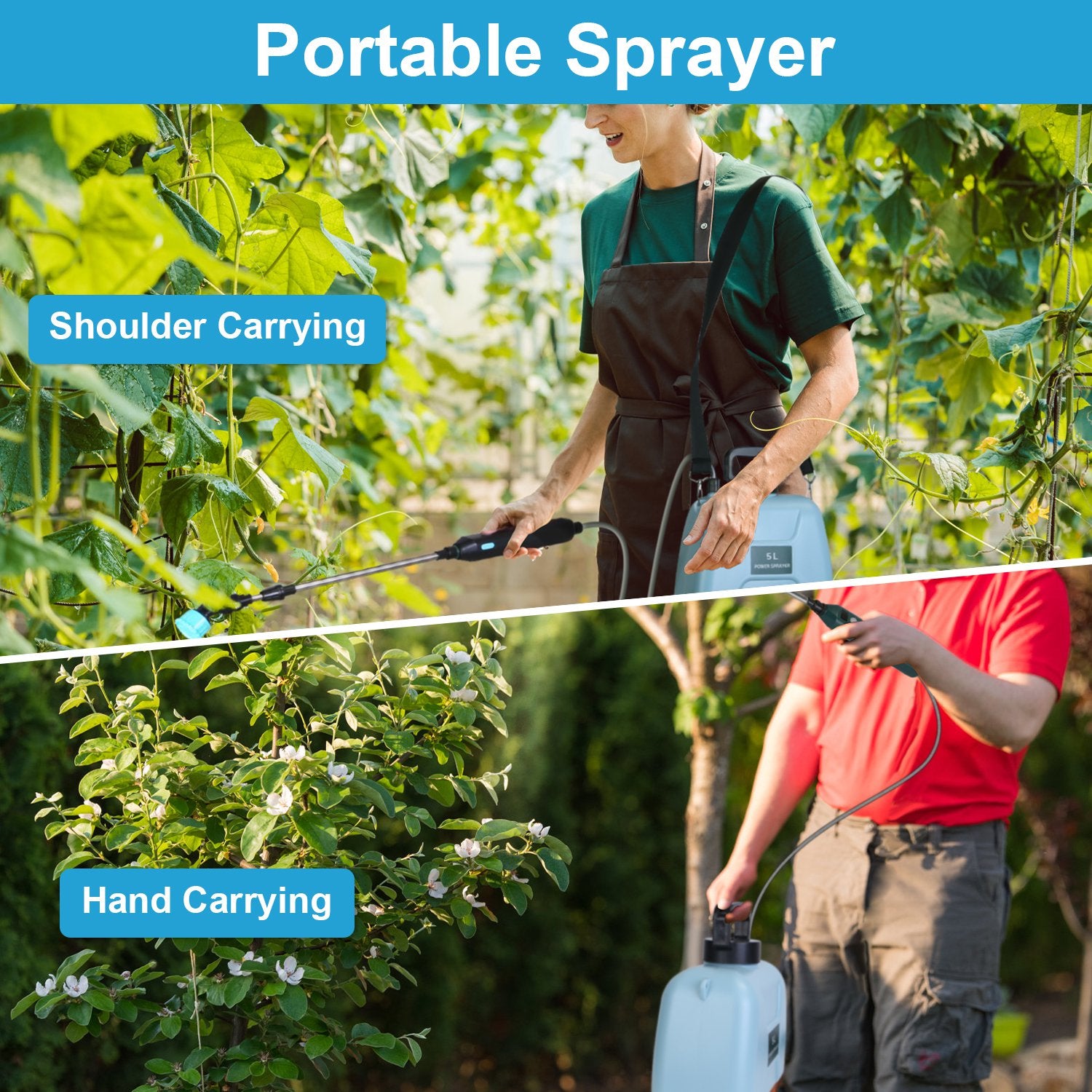 5L Battery-Powered Garden Sprayer
