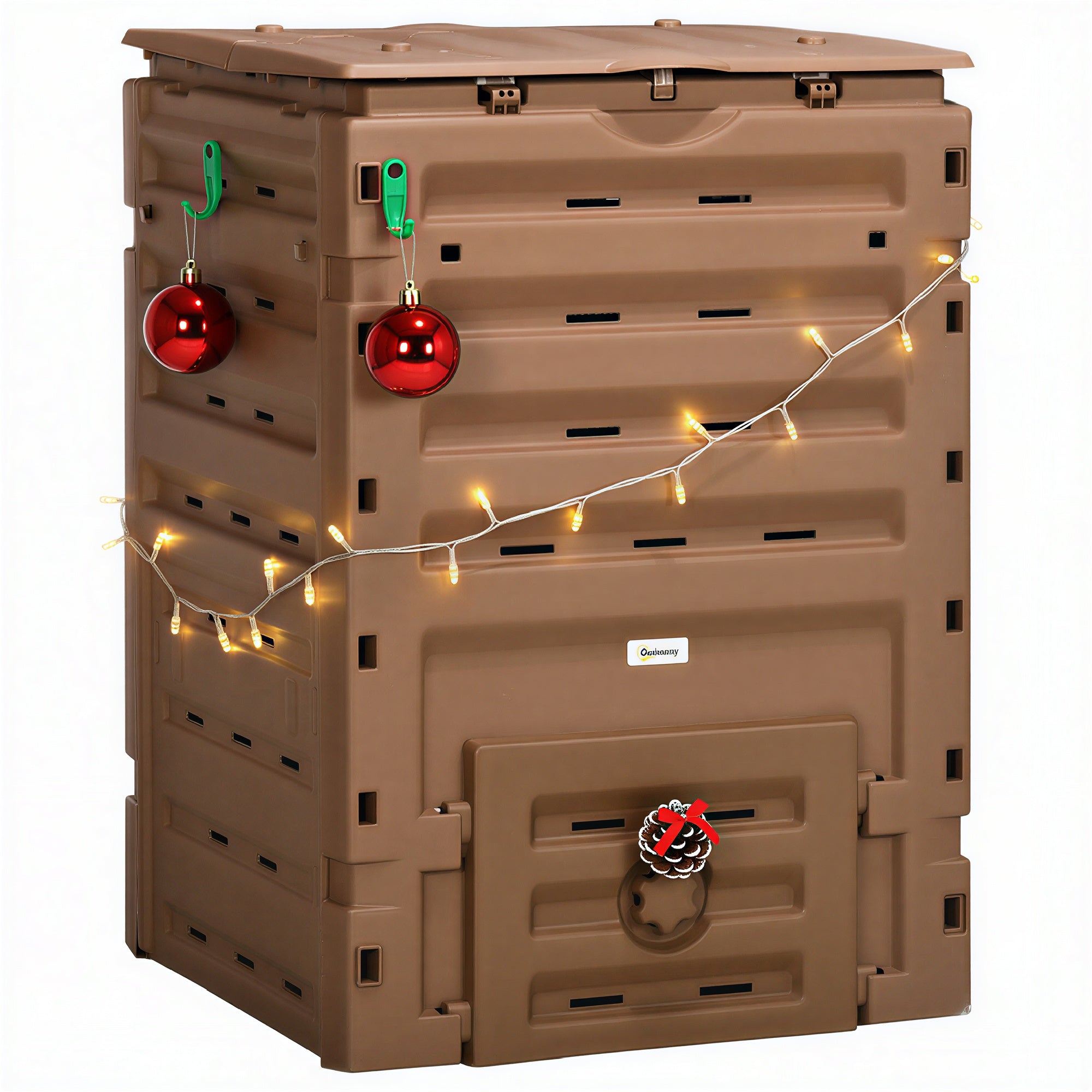 120-Gallon Outdoor Compost Bin  (Brown)