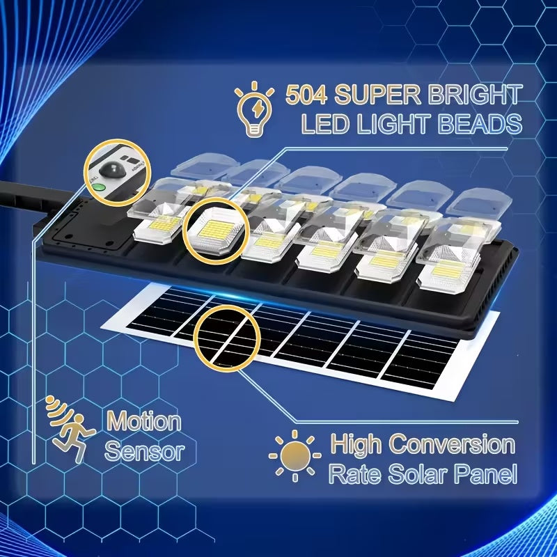 504 LED Solar Motion Sensor Street Lamp