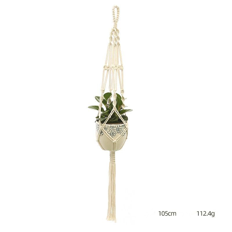 Hand-Knitted Macramé Plant Hanger