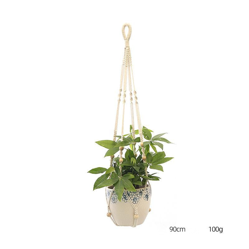 Hand-Knitted Macramé Plant Hanger