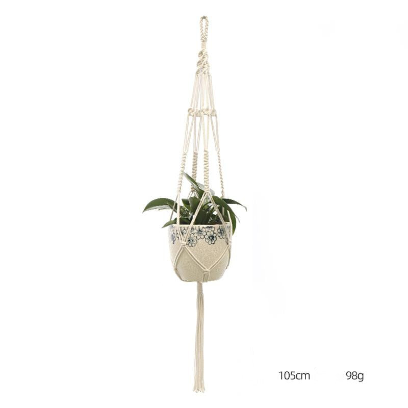 Hand-Knitted Macramé Plant Hanger