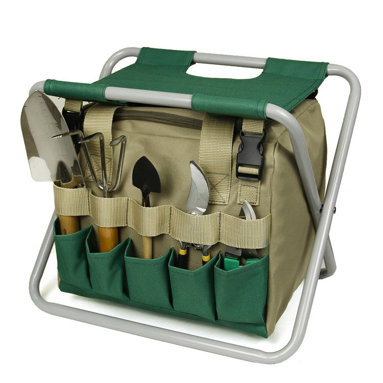 Gardening Stool with Tote Bag