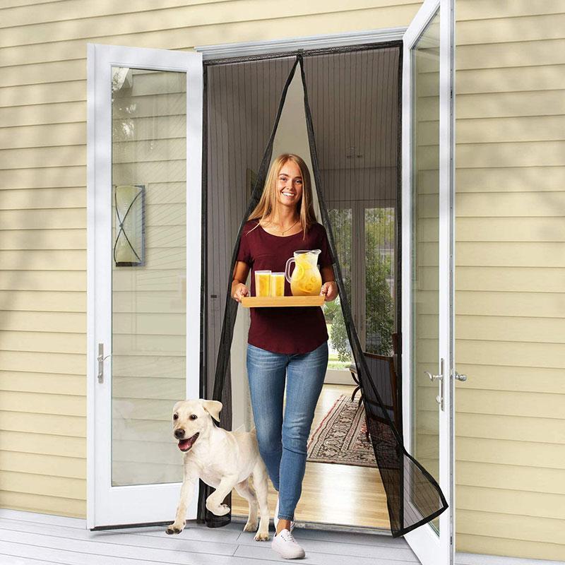 Magnetic Screen Door Curtain - Hands-Free Mosquito Net