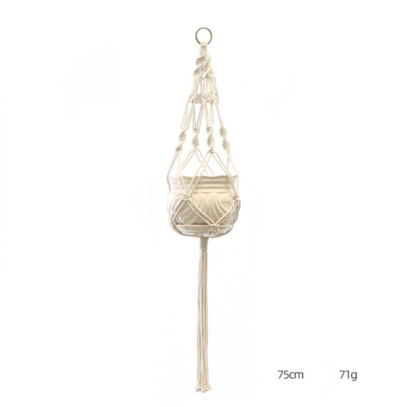 Hand-Knitted Macramé Plant Hanger