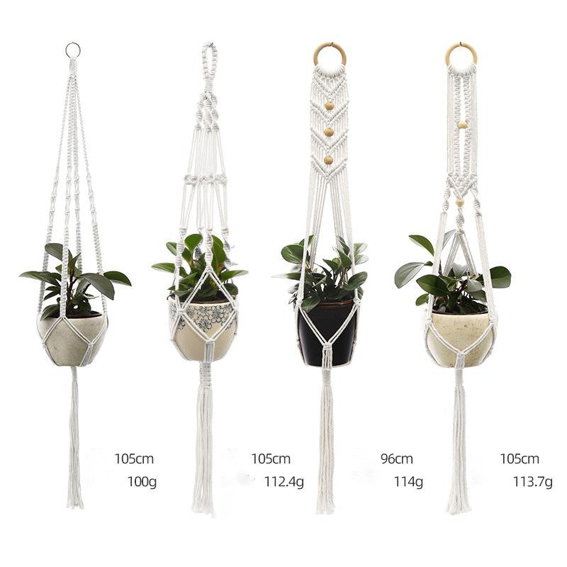 Hand-Knitted Macramé Plant Hanger