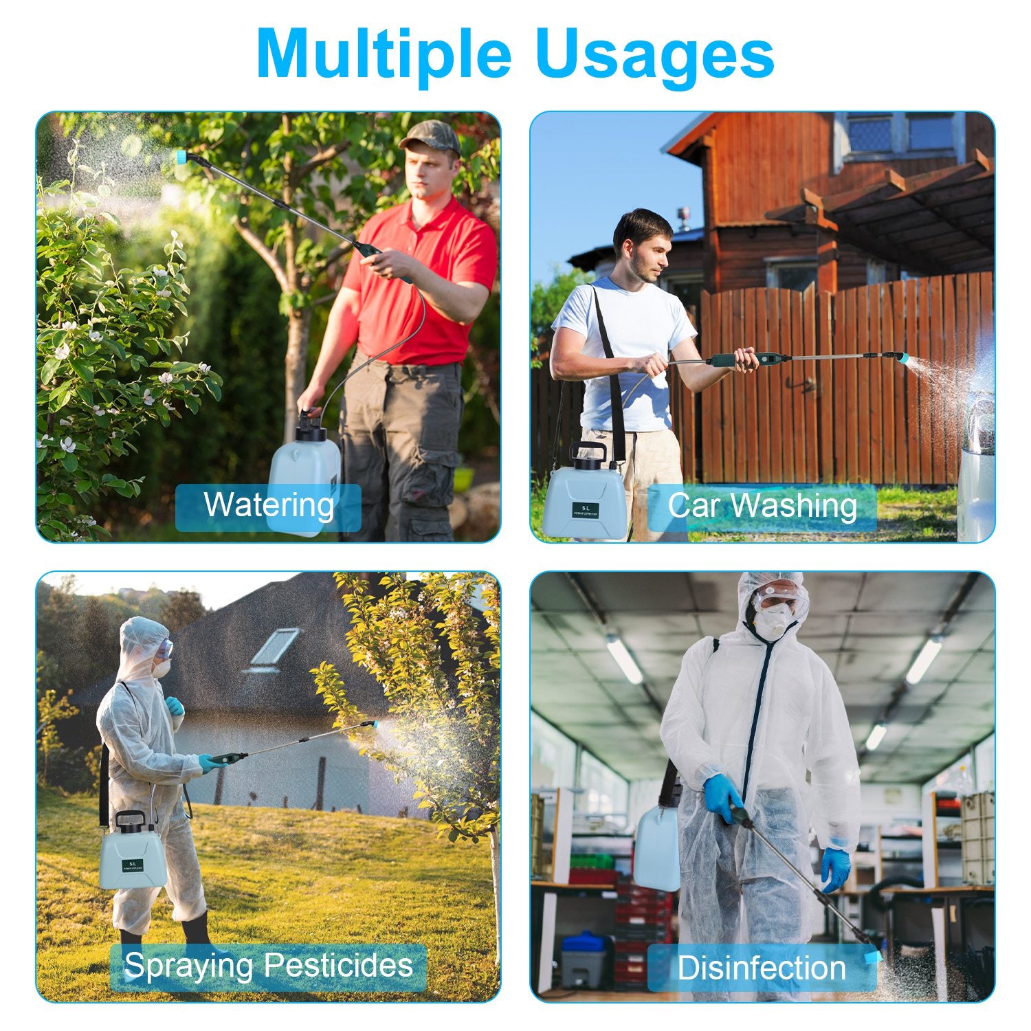 5L Battery-Powered Garden Sprayer