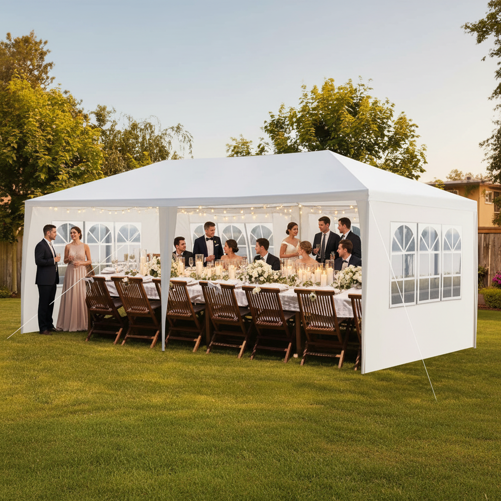 10'x20' Outdoor Party Tent | Waterproof Canopy for Weddings & Events Natures Nook