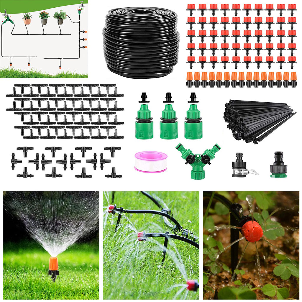 Complete 164ft Automatic Drip Irrigation System