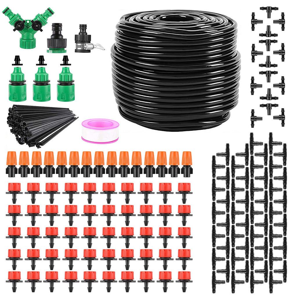 Complete 164ft Automatic Drip Irrigation System