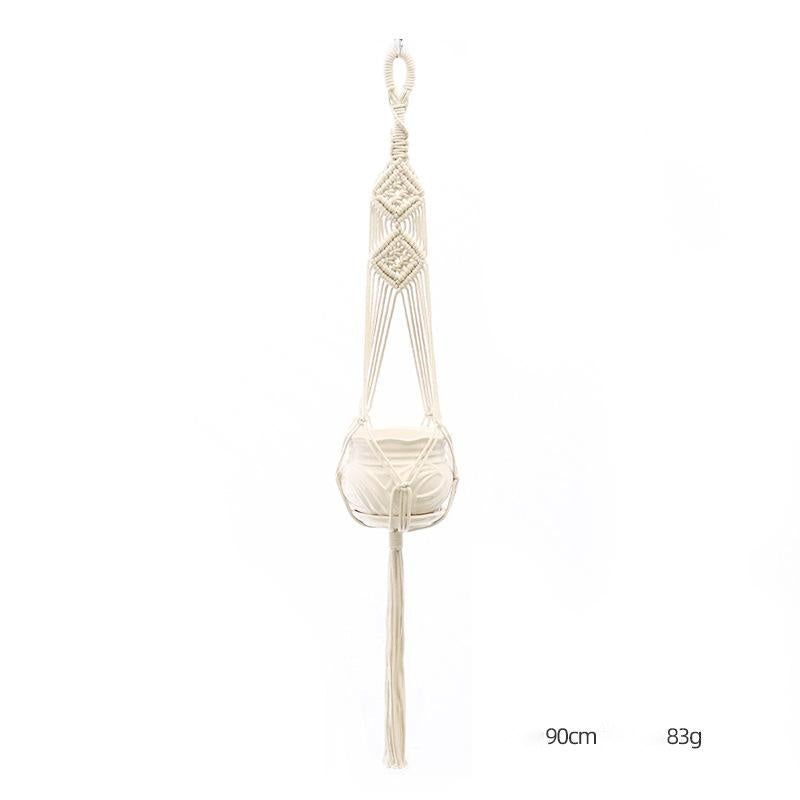 Hand-Knitted Macramé Plant Hanger