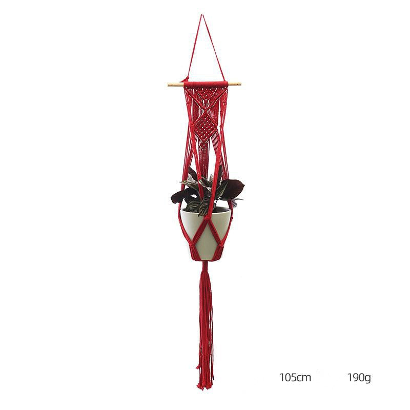 Hand-Knitted Macramé Plant Hanger