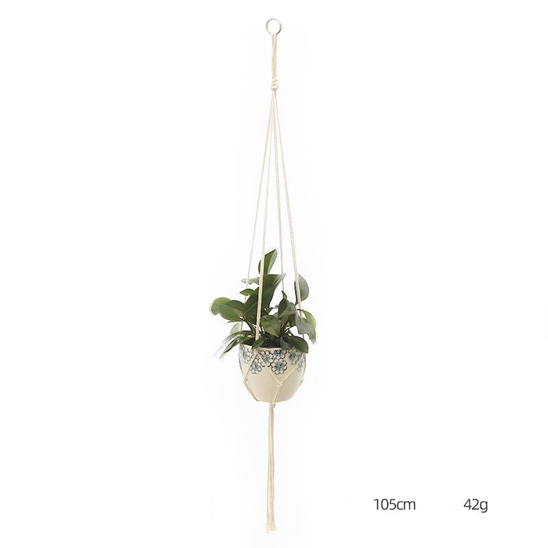 Hand-Knitted Macramé Plant Hanger