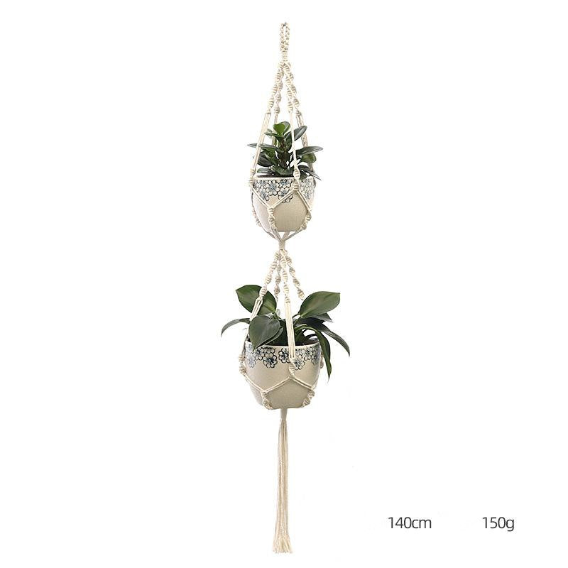 Hand-Knitted Macramé Plant Hanger