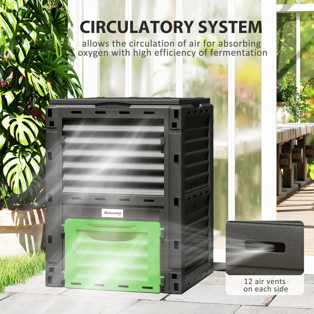 80-Gallon Outdoor Compost Bin (Green)