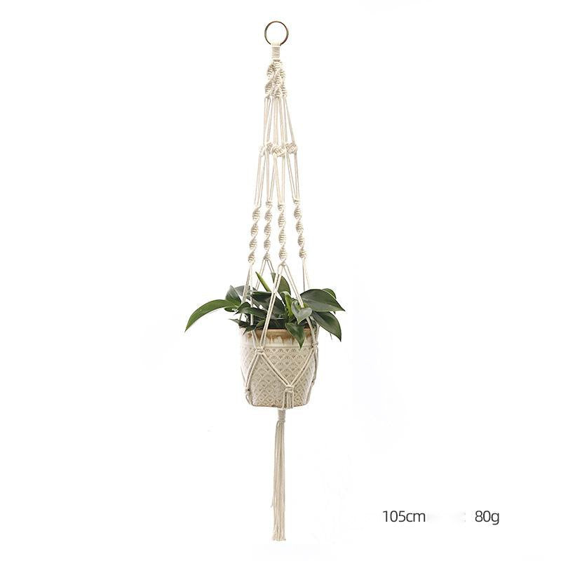 Hand-Knitted Macramé Plant Hanger