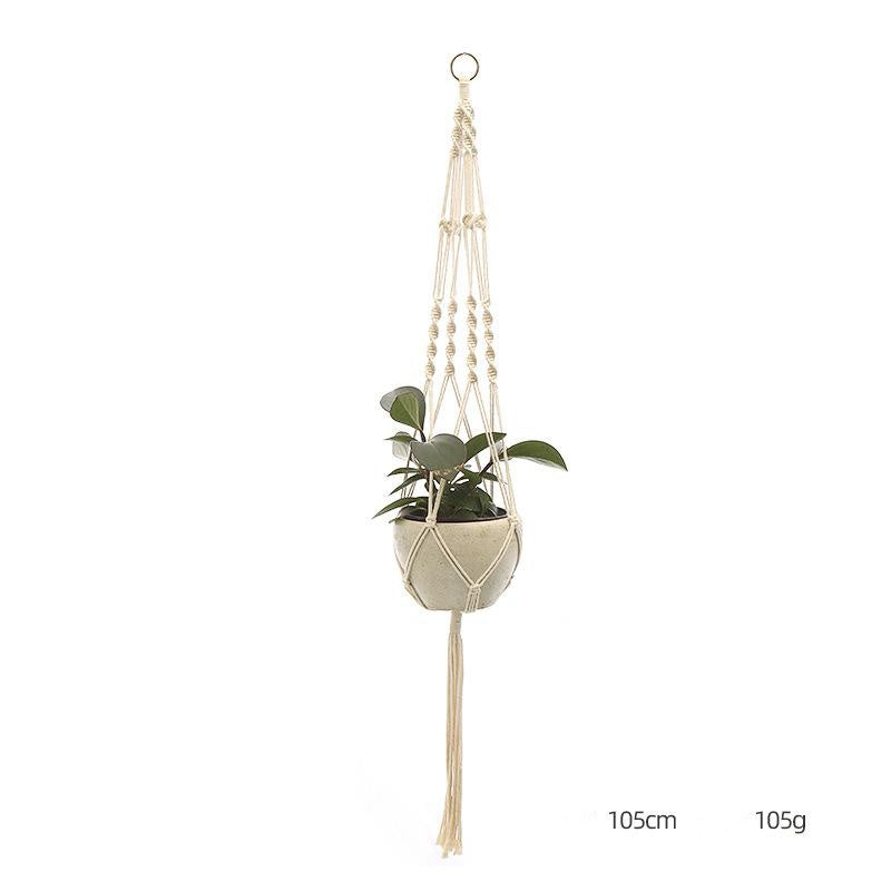 Hand-Knitted Macramé Plant Hanger
