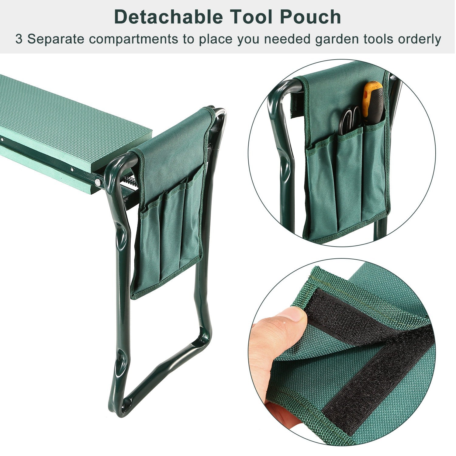 Foldable Garden Kneeler & Seat with Cushion