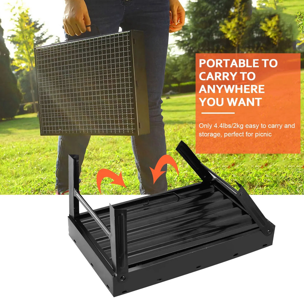 Portable Foldable Charcoal BBQ Grill