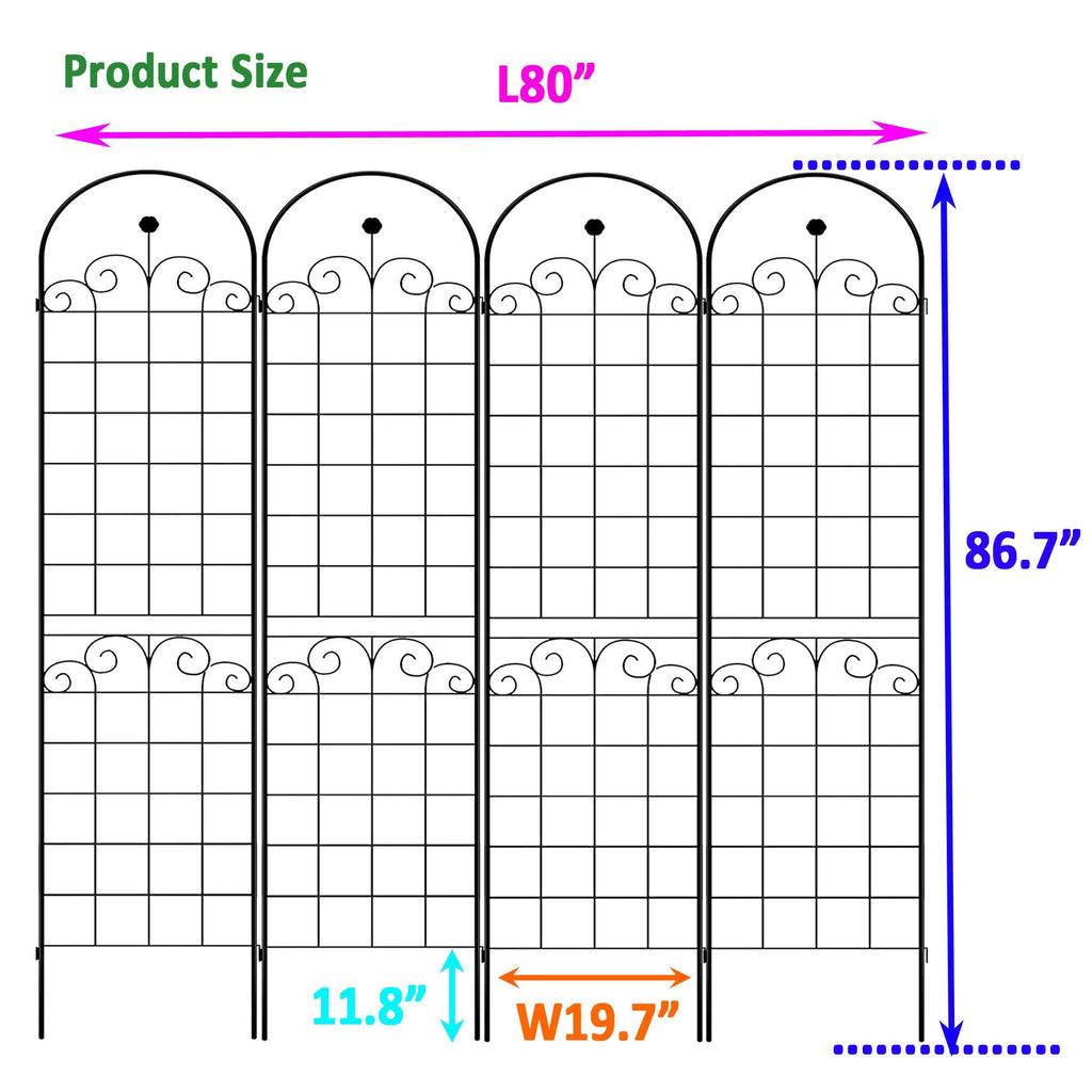 Metal Garden Trellis for Climbing Plants