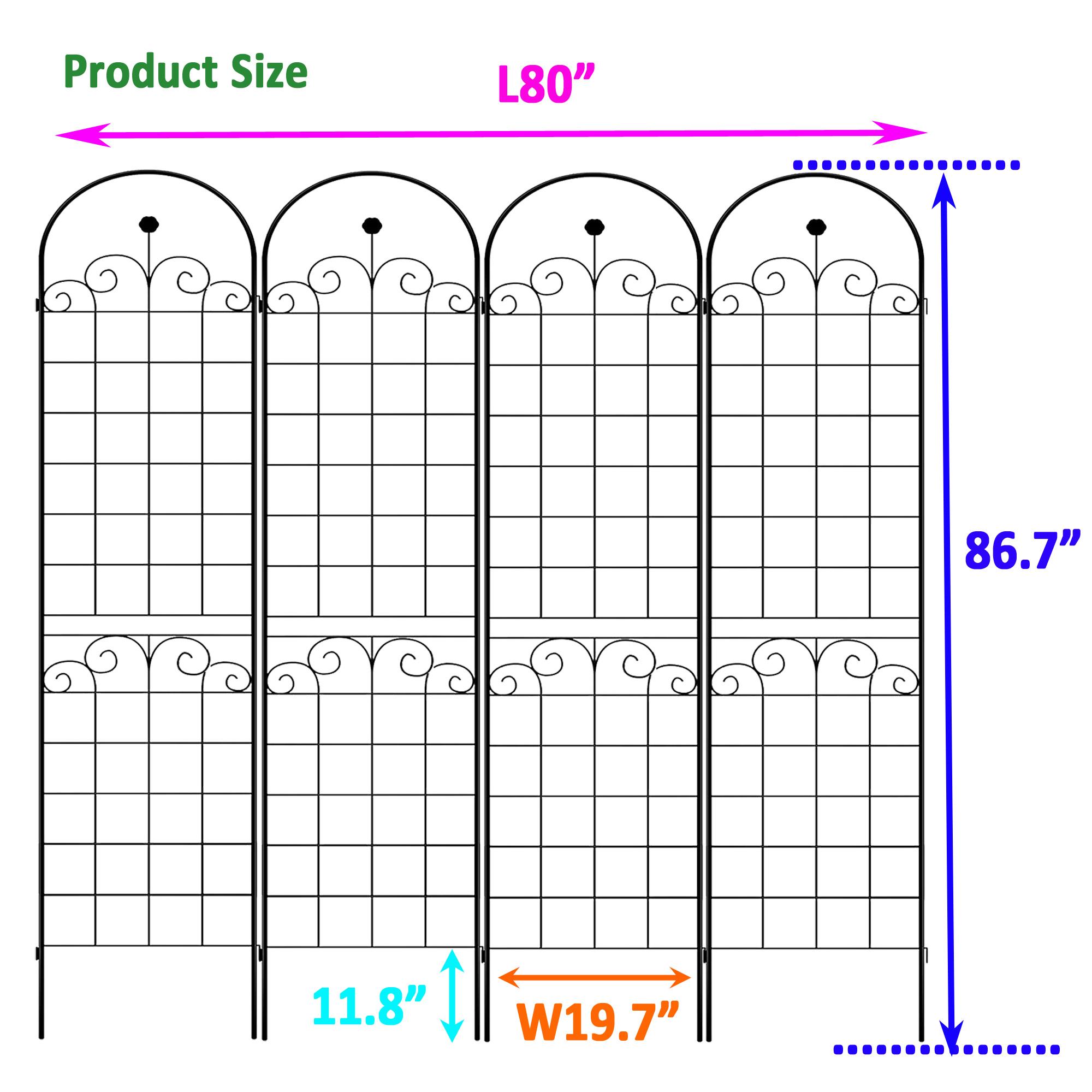 Metal Garden Trellis for Climbing Plants