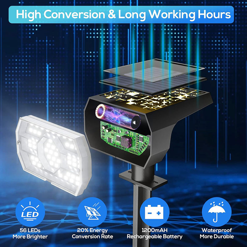 Solar Landscape Spotlights - 4 Pack Waterproof LED