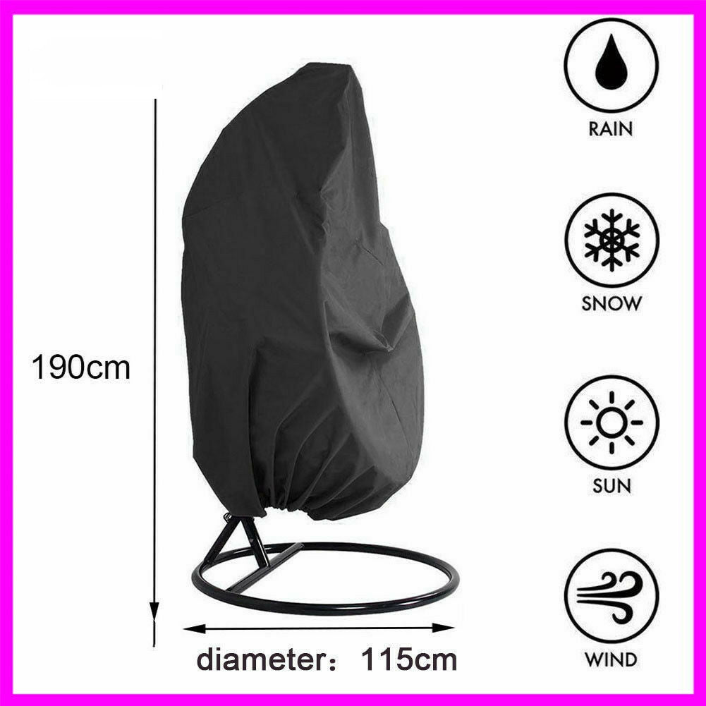 Waterproof Outdoor Chair Cover - Black Patio Furniture Protection