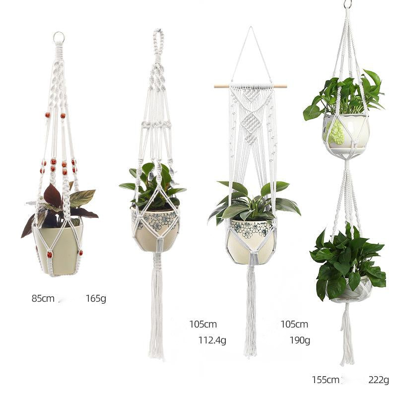 Hand-Knitted Macramé Plant Hanger