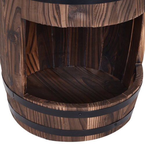 23" Rustic Apple Barrel Water Fountain