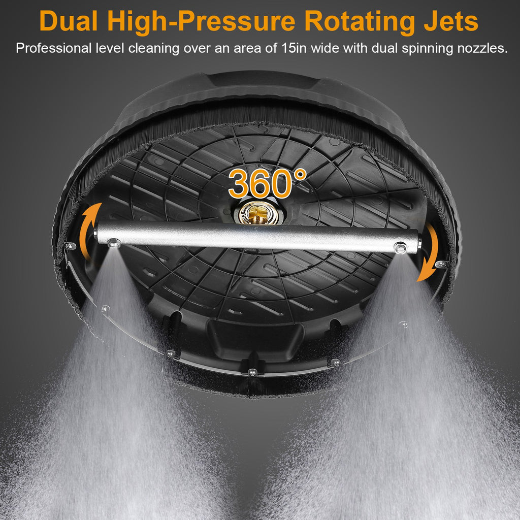 15" Pressure Washer Surface Cleaner – 4000 PSI