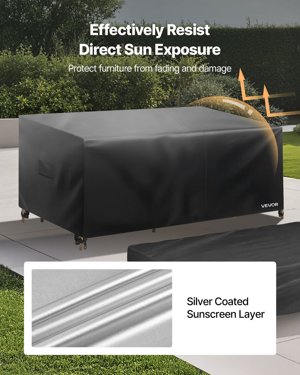 4-Piece 420D Waterproof Patio Furniture Cover Set