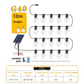 Solar Retro String Lights – Vintage Edison Bulb