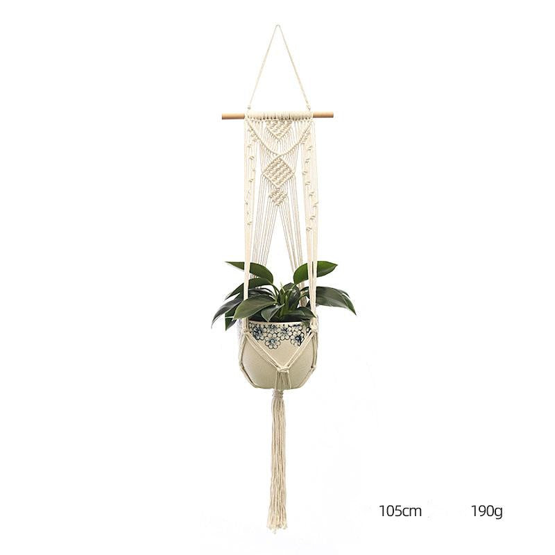 Hand-Knitted Macramé Plant Hanger