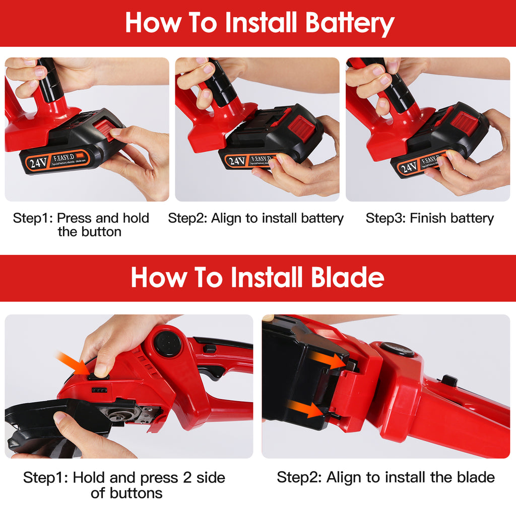 24V Cordless Grass Shear & Hedge Trimmer
