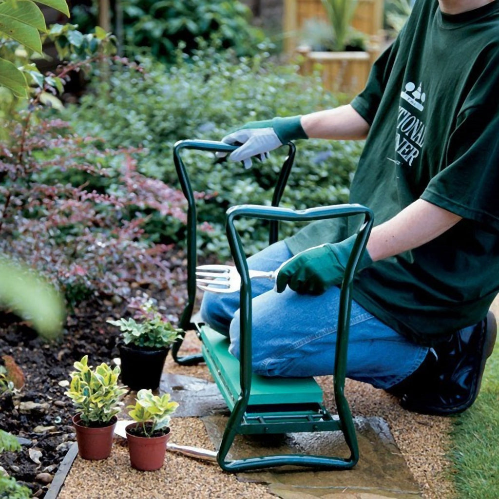 Foldable Garden Kneeler & Seat with Cushion