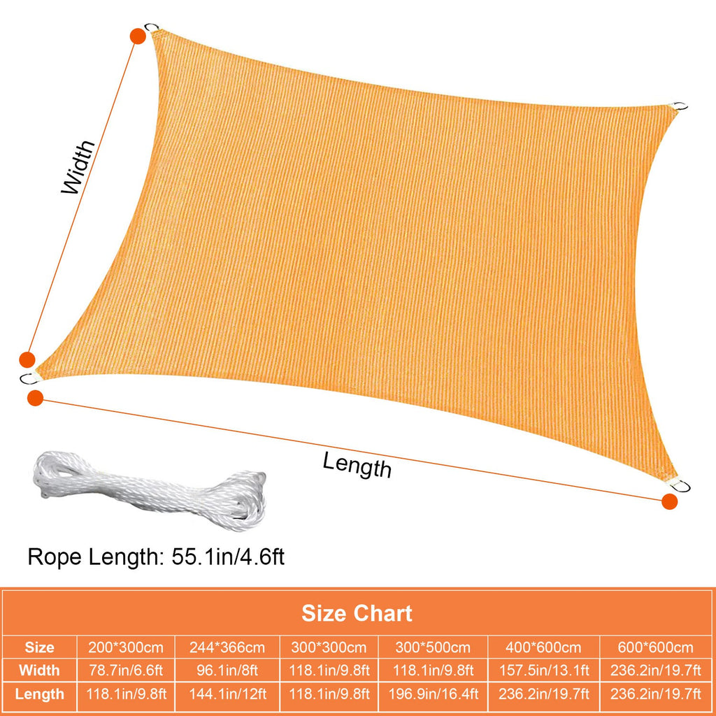 Rectangle Top Canopy 98 Percent UV Block