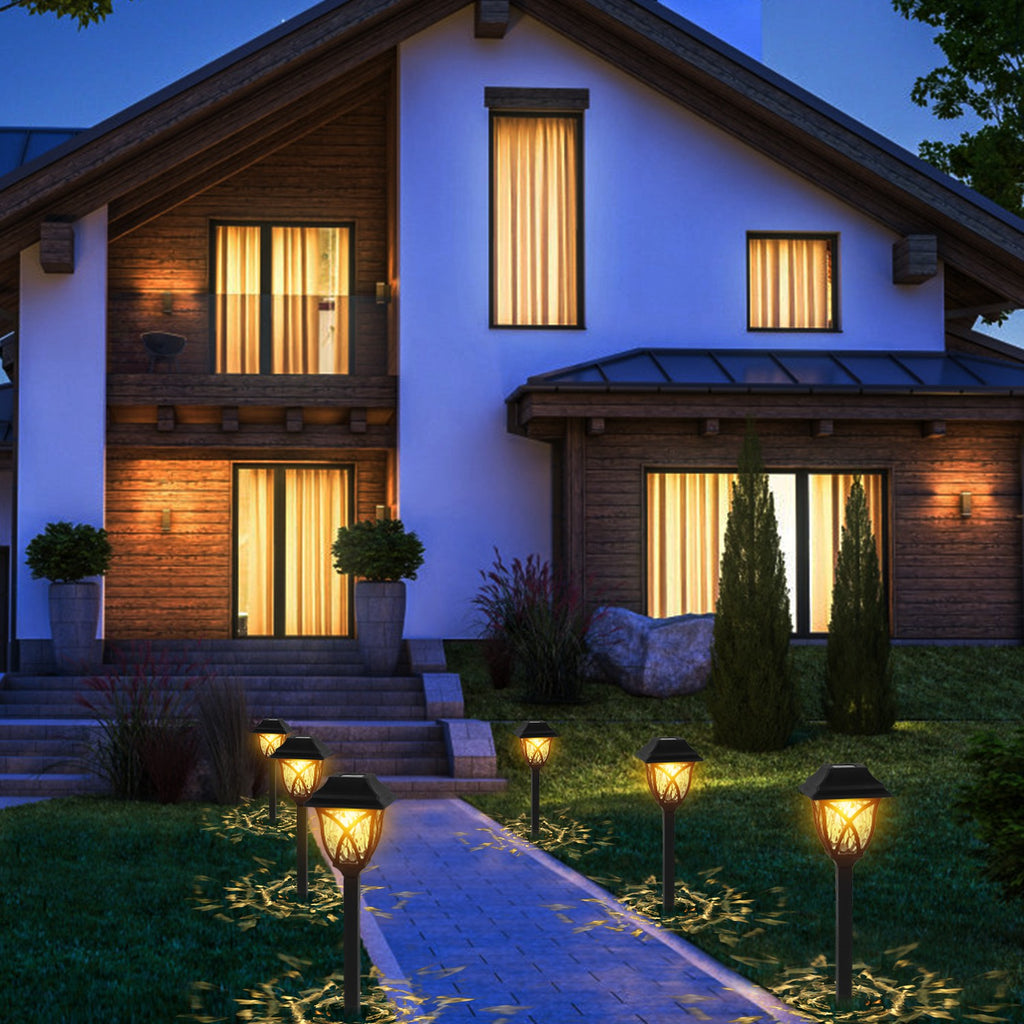6-Pack Solar Pathway Lights – Waterproof