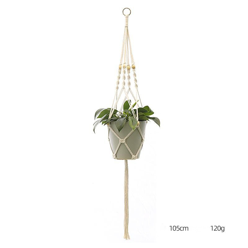 Hand-Knitted Macramé Plant Hanger