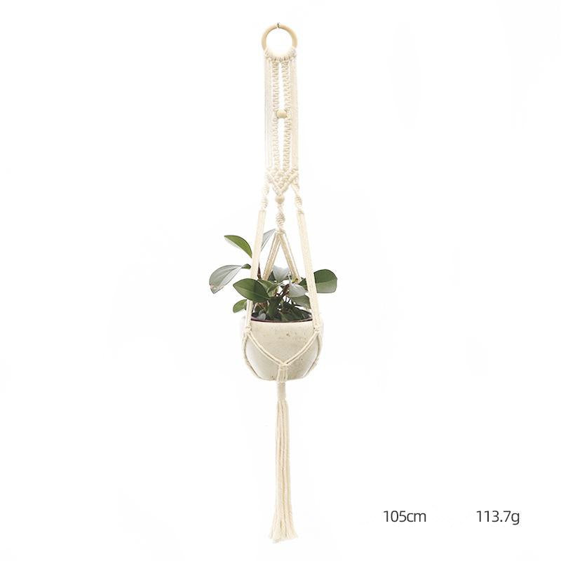 Hand-Knitted Macramé Plant Hanger