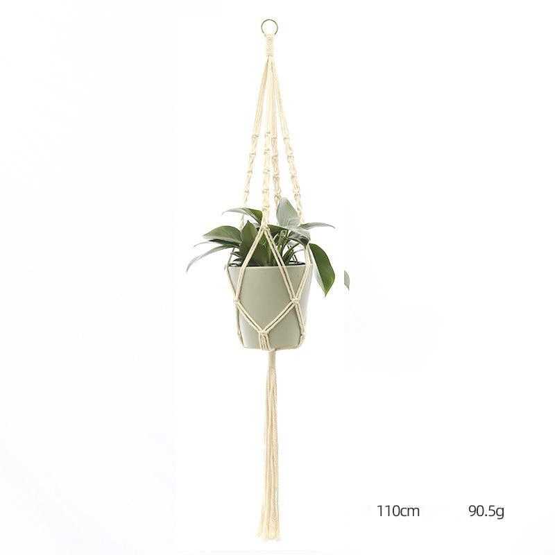 Hand-Knitted Macramé Plant Hanger