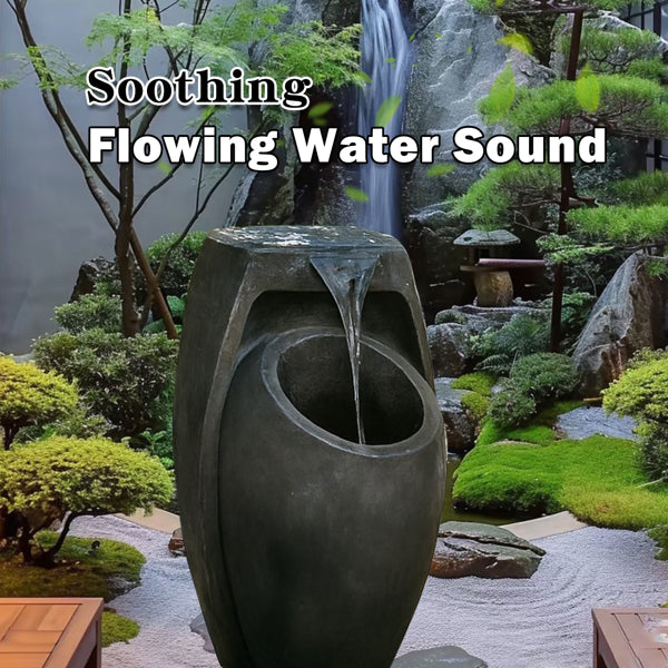 Two-Tier Floor Standing Water Fountain