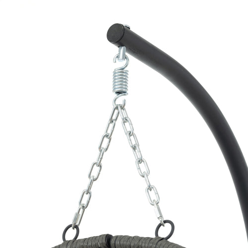 Hanging Egg Chair with Stand Bracket - Indoor Outdoor Swing Chair