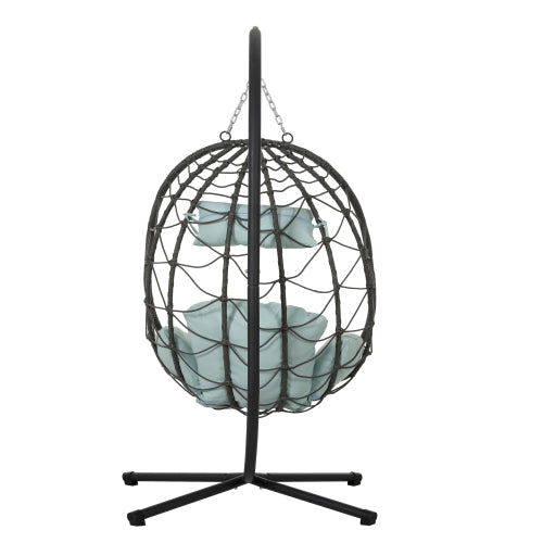 Hanging Egg Chair with Stand Bracket - Indoor Outdoor Swing Chair