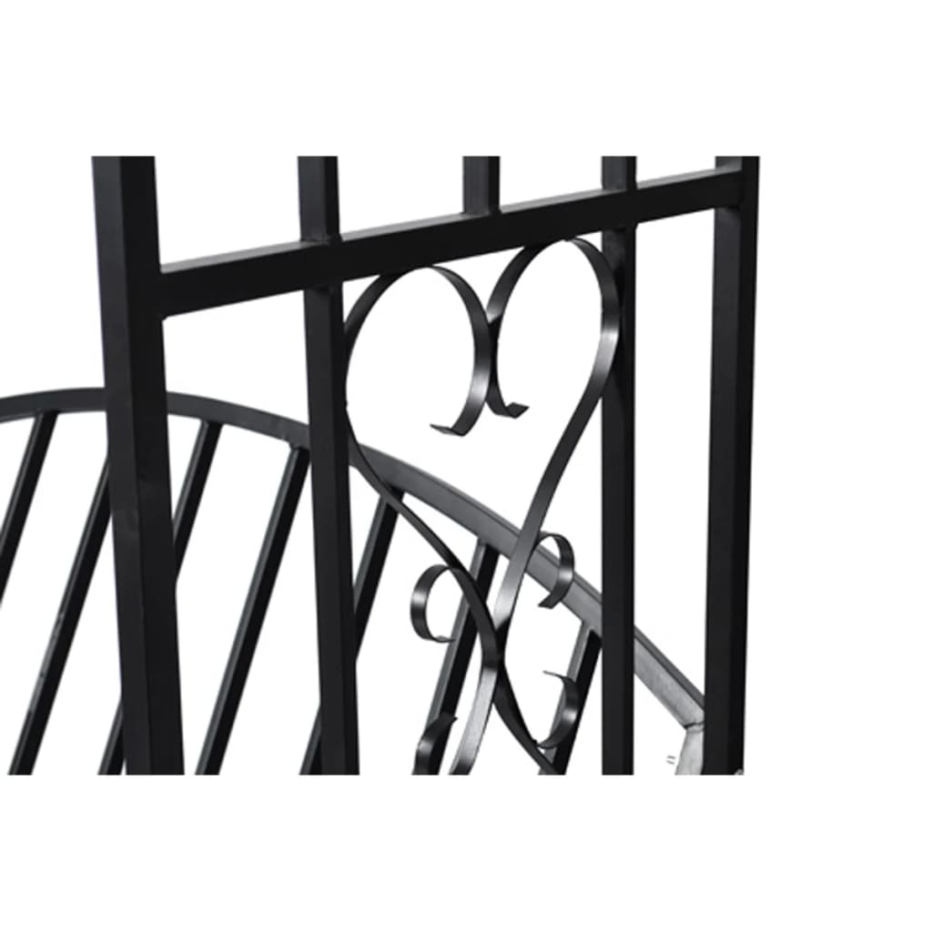Garden Rose Arch with Bench – Metal Arbor