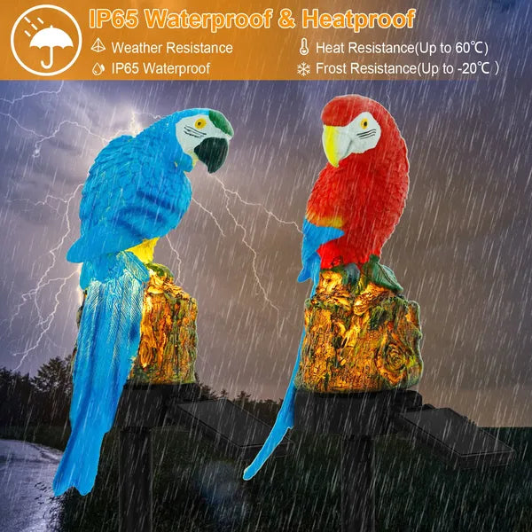 Solar Powered Parrot Garden Light