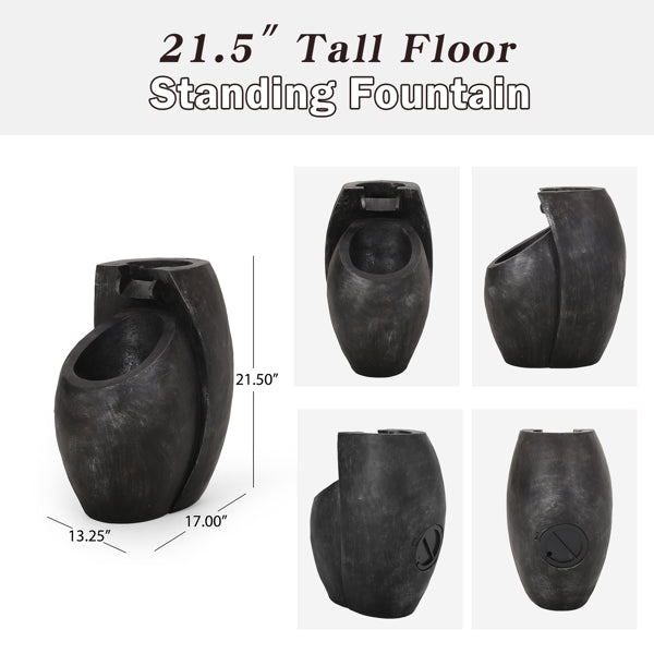 Two-Tier Floor Standing Water Fountain