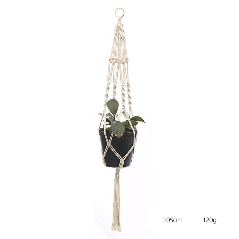 Hand-Knitted Macramé Plant Hanger