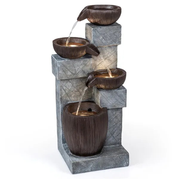 4-Tier Cascading Waterfall Fountain