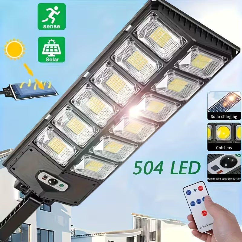 504 LED Solar Motion Sensor Street Lamp