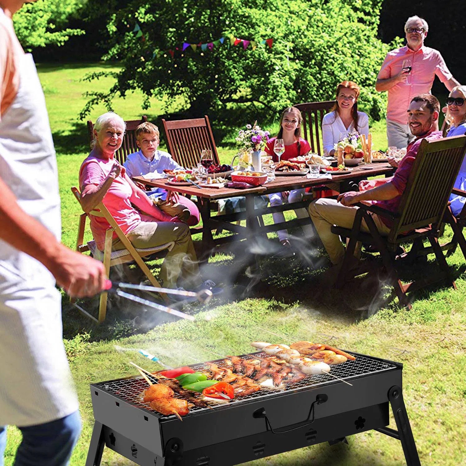 Portable Foldable Charcoal BBQ Grill